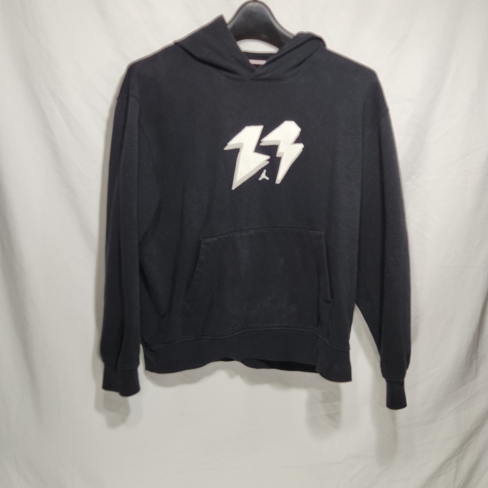 Jordan Flight‎ MVP Fleece Pullover Hoodie Mens Size Large Black